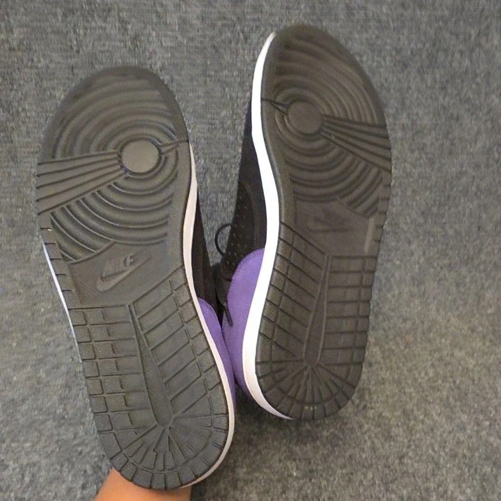 Jordan Access Shoes Mens Size 15 Purple Black Mid Top AR3762-005 Sneakers